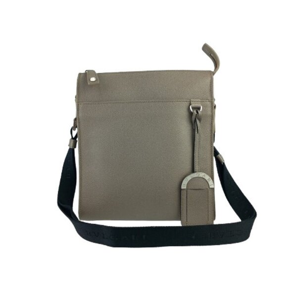 BVLGARI Gray Leather Shoulder Bag - Picture 1 of 8